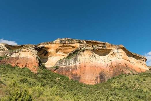 The Mushroom Rock at Golden Gate in the Free State Province of South Africa