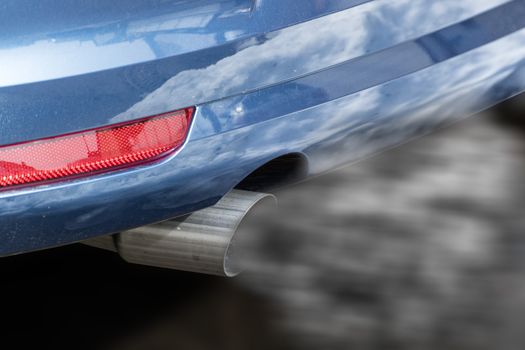 Close image of a car exhaust