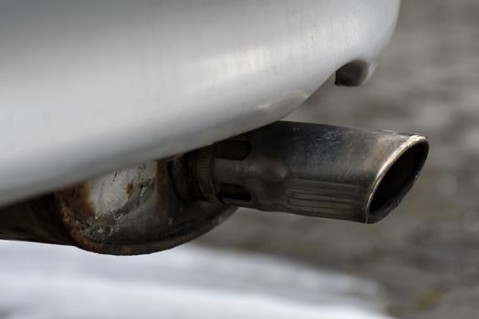 Close image of a car exhaust