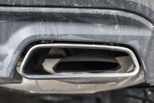 Close image of a car exhaust