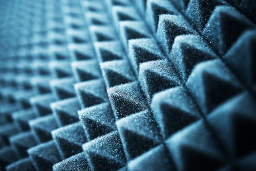 Acoustic Foam Closeup. Audio Recording Studio Essential For the Acoustic Treatment.