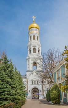 ODESSA, UKRAINE - 04.11.2018. Orthodox Holy Dormition Monastery, located in Odessa, Ukraine.