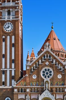 Fragment of the Church in Szeged, Hungary