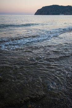 Alanya city, view from the beach, one of the famous destinations in Turkey