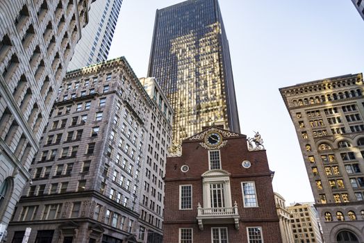 Boston Old State House building in Massachusetts USA