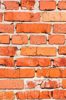 Brick wall, texture, background, summer, village, red brick