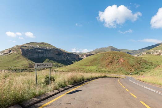 Sandstone Valley in Golden Gate in the Free State Province of South Africa