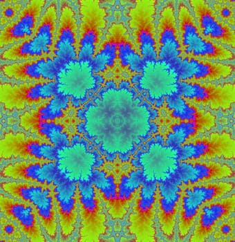Digital computer graphic - abstract fractal pattern in a gentle colors for design.