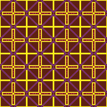 Digital computer graphic - seamless decorative pattern in a brown colors spirals for design.