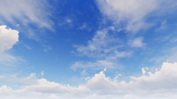 Cloudy blue sky abstract background, blue sky background with tiny clouds, 3d illustration