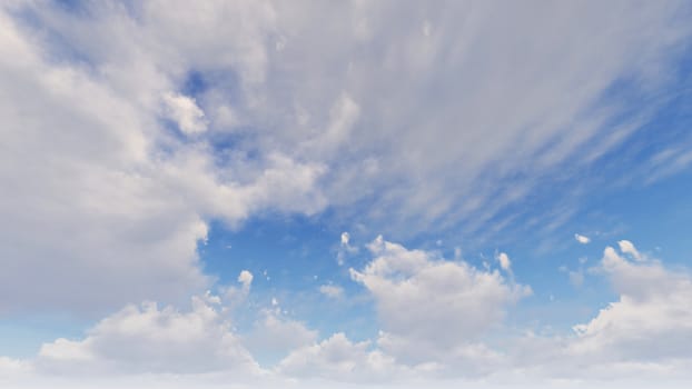 Cloudy blue sky abstract background, blue sky background with tiny clouds, 3d illustration