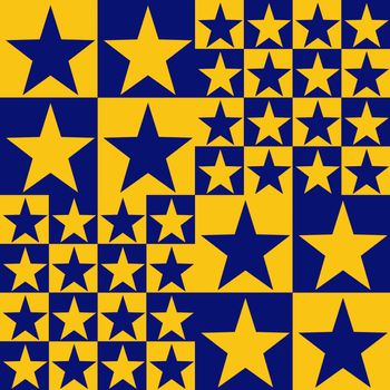Digital computer graphic - seamless decorative pattern with a stars for design.