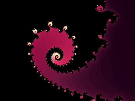 Digital computer graphic - abstract decorative fractal in a bright colors for design.