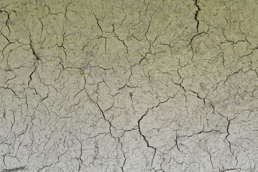 Drought, the ground cracks, no hot water, lack of moisture. Dried and cracked ground. Cracked surface, dry soil in arid areas.