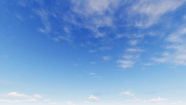 Cloudy blue sky abstract background, blue sky background with tiny clouds, 3d illustration