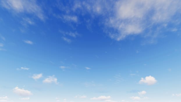 Cloudy blue sky abstract background, blue sky background with tiny clouds, 3d illustration