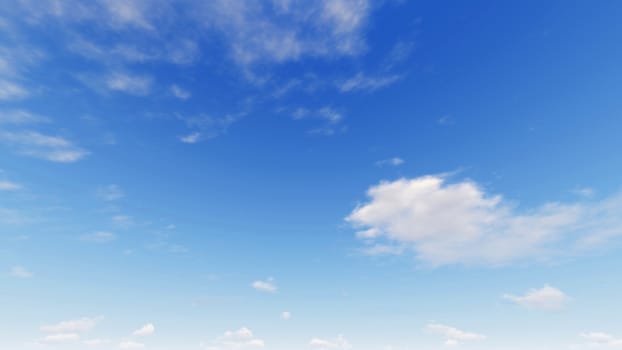 Cloudy blue sky abstract background, blue sky background with tiny clouds, 3d illustration