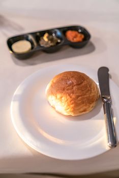 Soft Dinner Roll with table