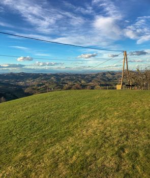 top of the hill in austria at summer