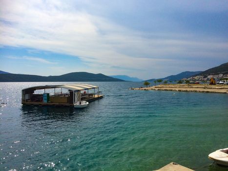a bar island in croatia at summer