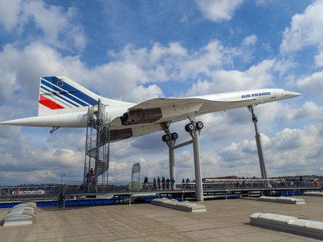 the concorde at a museum in germany