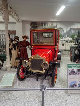 an oldtimer from the twenties in a museum