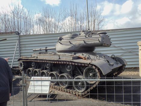 a german tank from the world war in a museum in germany