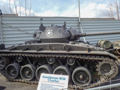 a tank at the museum in germany