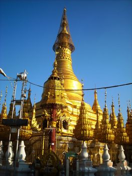 a temple in burma at the sightseeing tour