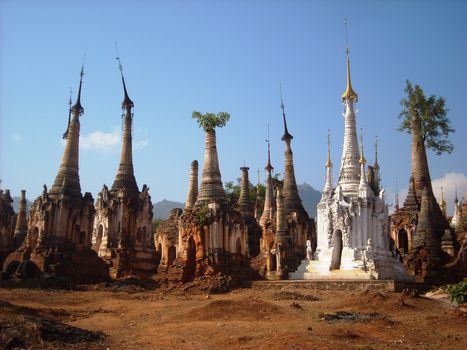 old temples in burma at a tour