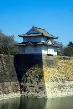 japanese dam with house