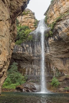 The Gudu falls near Mahai in the Kwazulu-Natal Drakensberg