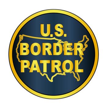 A depiction of the United States Border Control button