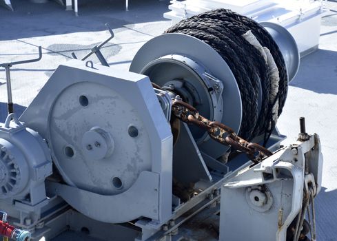 Stock pictures of machinery in an ocean ship
