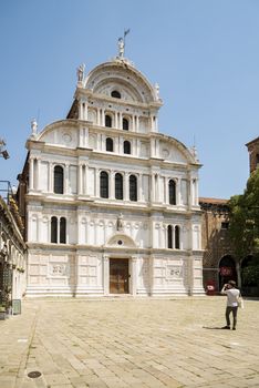 St. Zacharias church in Venice, dedicated to the father of John the Baptist, whose body it supposedly contains. Mixture of gothic and renaissance style.