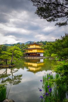 Kinkaku-ji golden temple pavilion in Kyoto, Japan