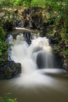 View of waterfall at Tawau Hills Park, Sabah, Malaysia