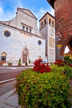 Cividale del Friuli square and church view, Friuli-Venezia Giulia region of Italy
