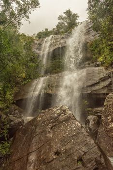 The lower Tiger Falls near Mahai in the foothills of the Kwazulu-Natal Drakensberg