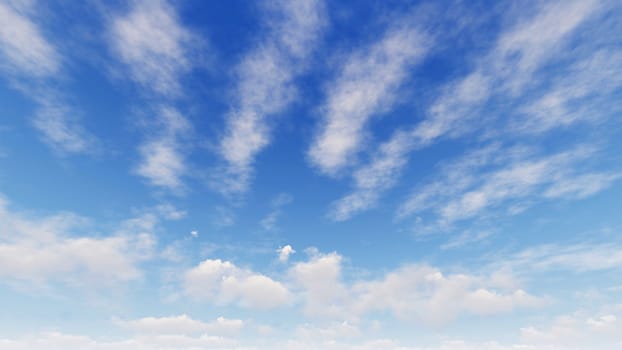 Cloudy blue sky abstract background, blue sky background with tiny clouds, 3d illustration