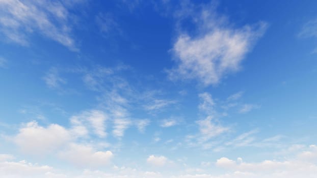 Cloudy blue sky abstract background, blue sky background with tiny clouds, 3d illustration