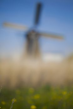 Dutch windmill in Kinderdijk