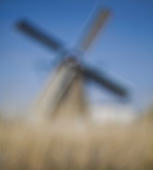 Dutch windmill in Kinderdijk