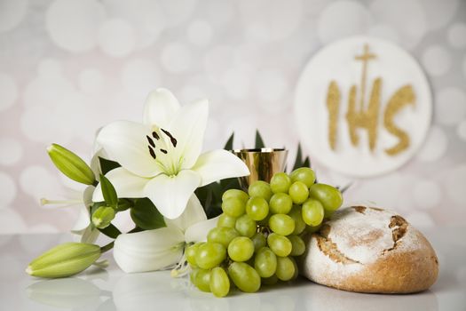 Eucharist, sacrament of communion background