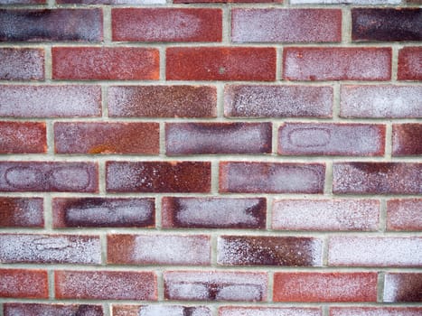 many coloured brick wall texture and pattern; Essex; UK