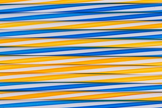 Background stripes multicolored smoothies plastic cocktail straws