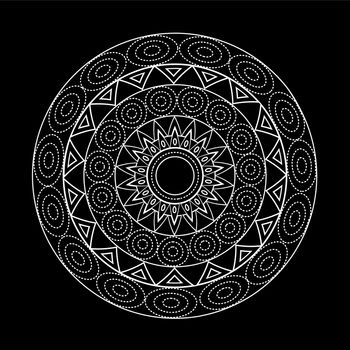 Mandalas for coloring book. Decorative black and white round outlane ornament. Unusual flower shape. Oriental vector and anti-stress therapy patterns. Vector yoga logos design element.