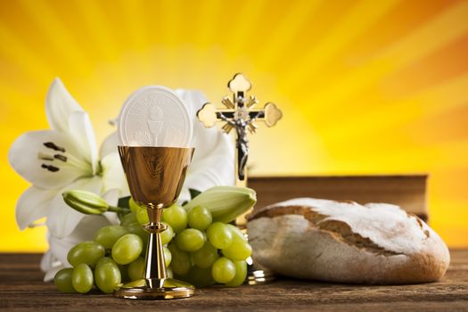 Eucharist, sacrament of communion background