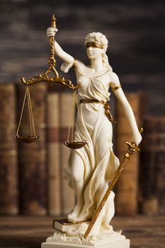 Statue of lady justice, Law concept