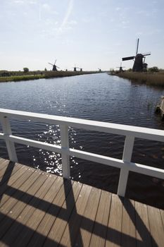 Dutch windmill in Kinderdijk